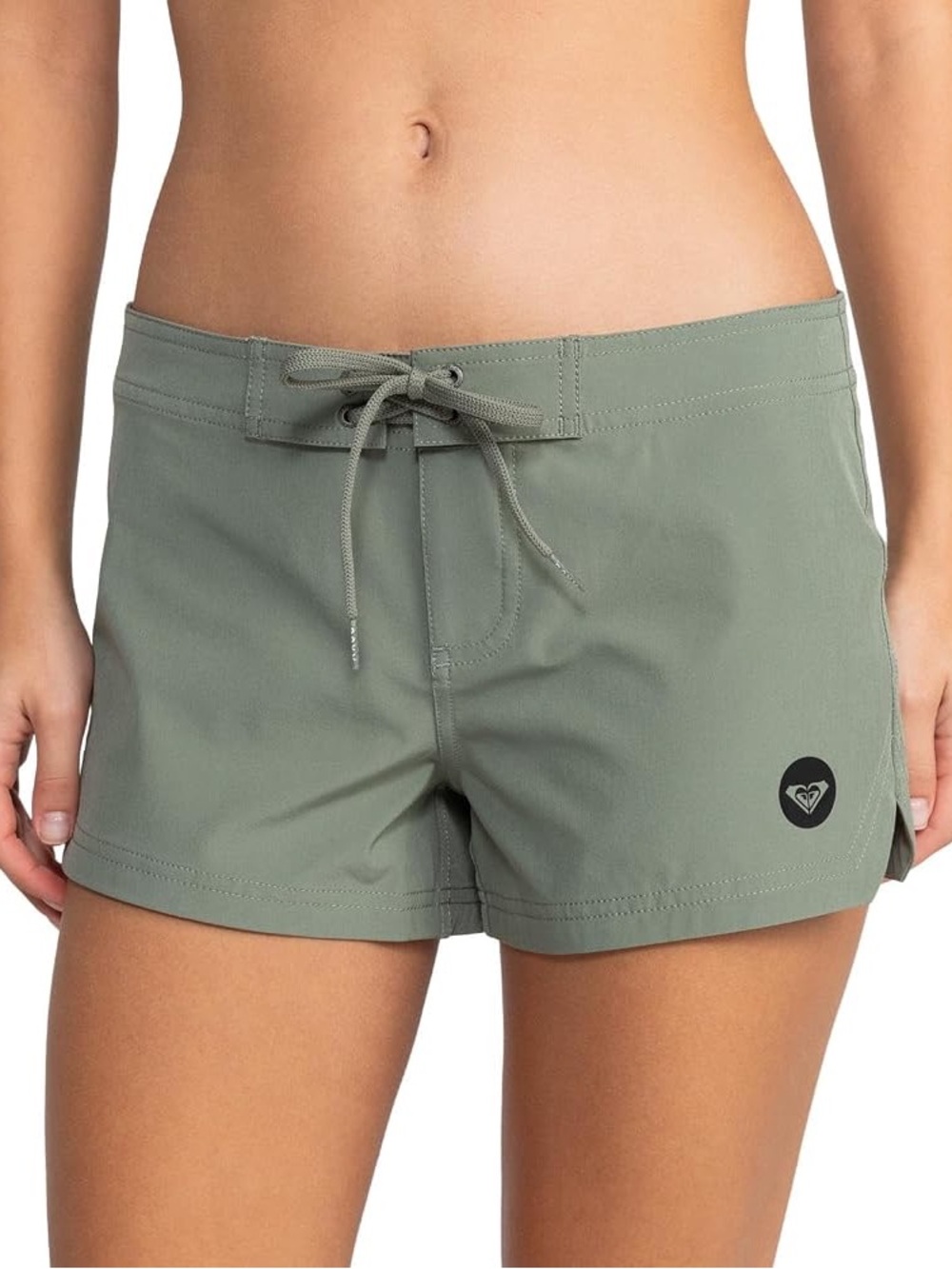 Roxy to Dye Board Shorts 2 Inch Athletic Quick Dry Swim Short Agave Olive Green